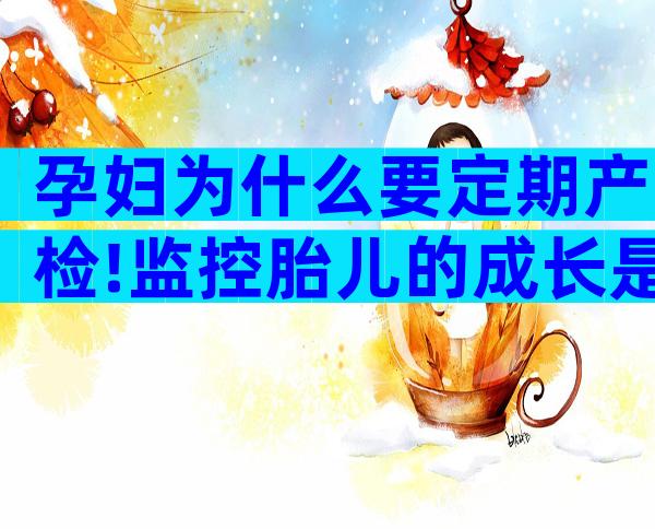 孕妇为什么要定期产检!监控胎儿的成长是主要!
