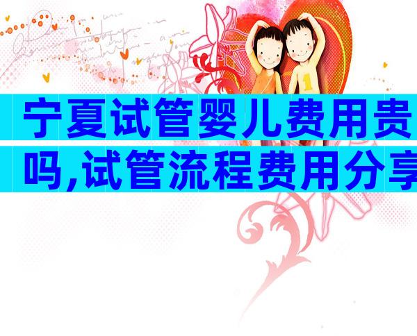 宁夏试管婴儿费用贵吗,试管流程费用分享