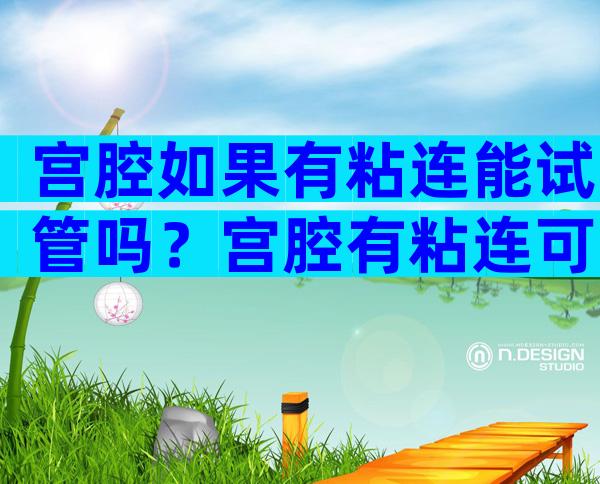 宫腔如果有粘连能试管吗？宫腔有粘连可以怀孕吗？