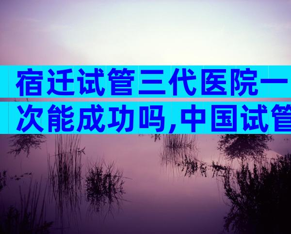 宿迁试管三代医院一次能成功吗,中国试管医院有哪些