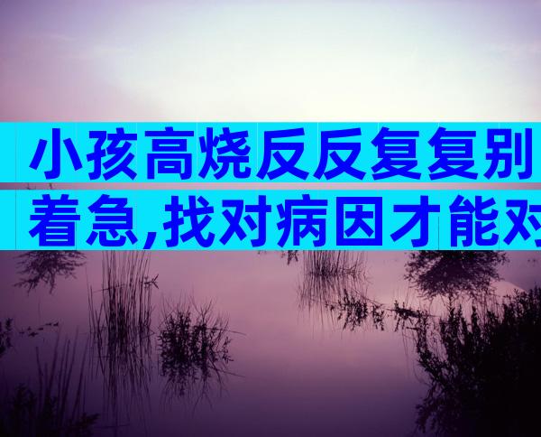 小孩高烧反反复复别着急,找对病因才能对症治疗