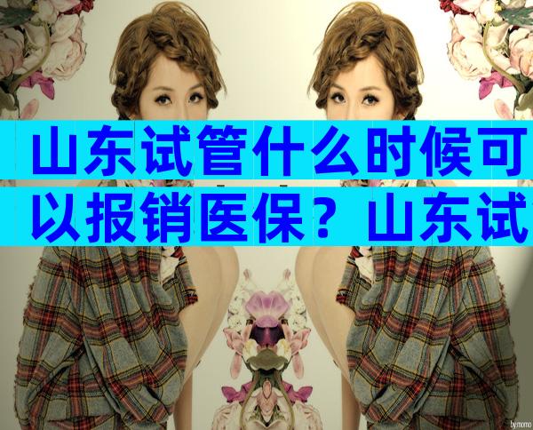 山东试管什么时候可以报销医保？山东试管什么时候可以报销医保了？
