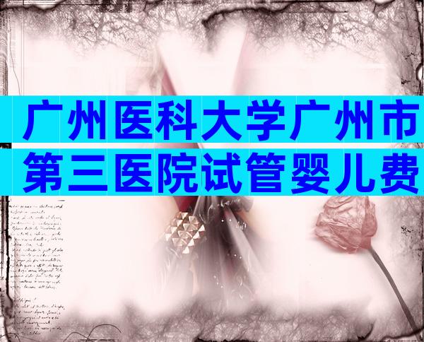 广州医科大学广州市第三医院试管婴儿费用是多少-2024年广州市第三医院试管婴儿费用
