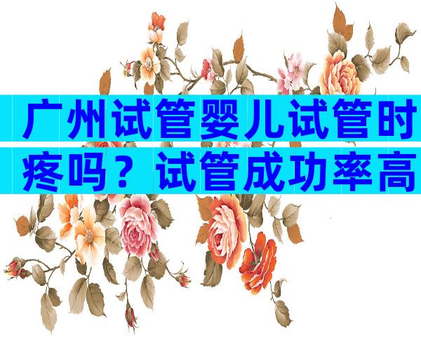 广州试管婴儿试管时疼吗？试管成功率高吗？