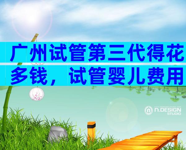 广州试管第三代得花多钱，试管婴儿费用一览？