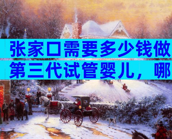 张家口需要多少钱做第三代试管婴儿，哪些医院好？