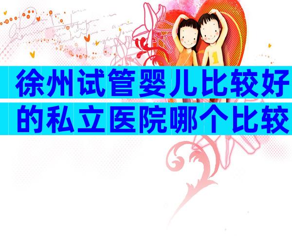 徐州试管婴儿比较好的私立医院哪个比较好
