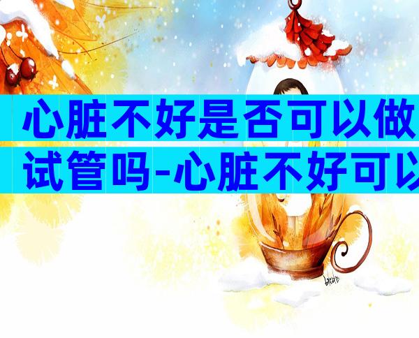 心脏不好是否可以做试管吗-心脏不好可以要孩子吗