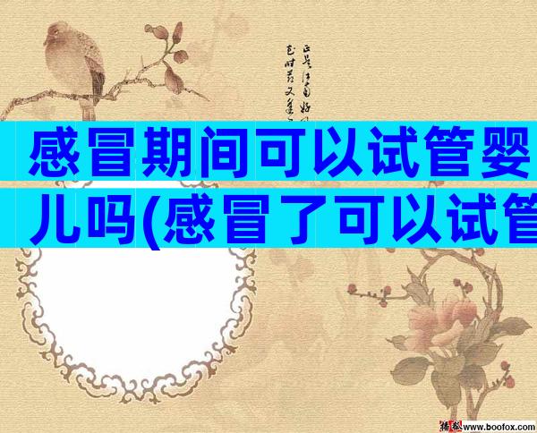 感冒期间可以试管婴儿吗(感冒了可以试管吗)