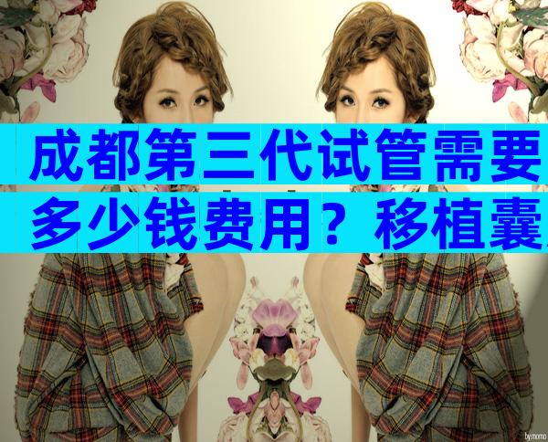 成都第三代试管需要多少钱费用？移植囊胚需要多少费用？