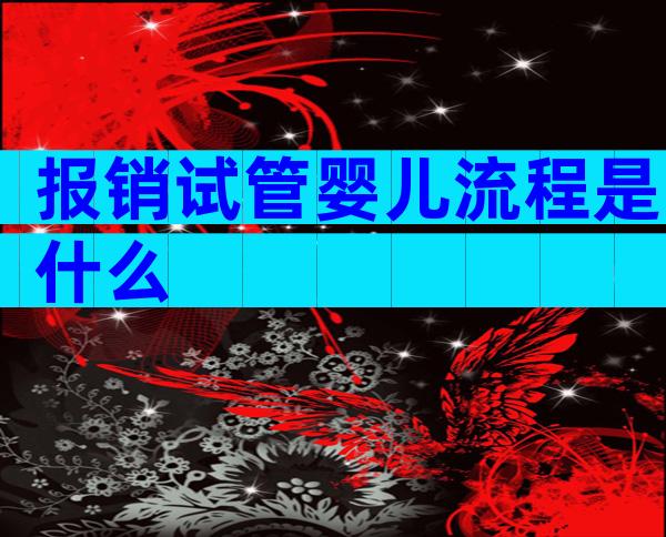 报销试管婴儿流程是什么