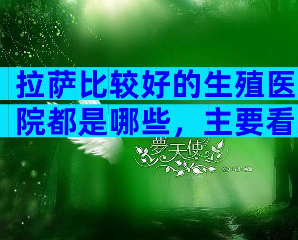 拉萨比较好的生殖医院都是哪些，主要看这家