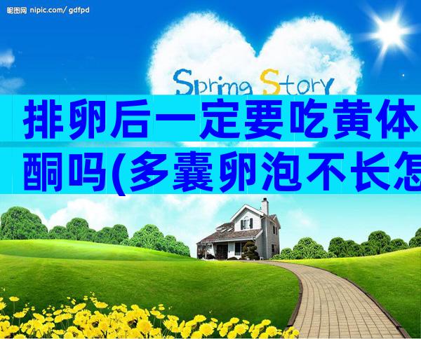排卵后一定要吃黄体酮吗(多囊卵泡不长怎么调理)