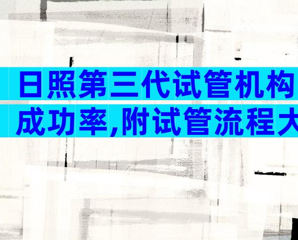 日照第三代试管机构成功率,附试管流程大全