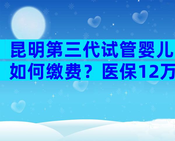 昆明第三代试管婴儿如何缴费？医保12万够吗？