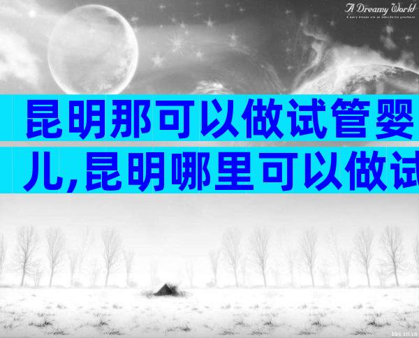 昆明那可以做试管婴儿,昆明哪里可以做试管