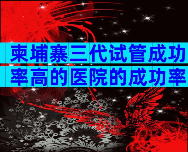 柬埔寨三代试管成功率高的医院的成功率如何？这篇文章将为你揭示