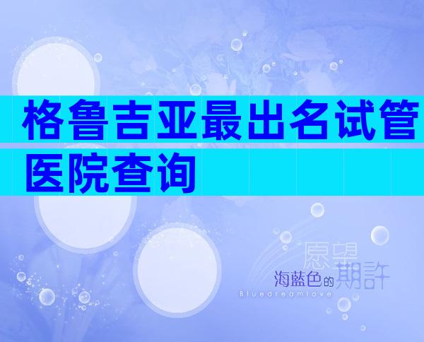 格鲁吉亚最出名试管医院查询