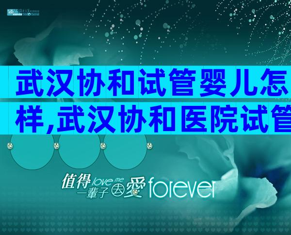 武汉协和试管婴儿怎样,武汉协和医院试管婴儿怎么样
