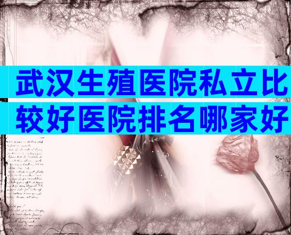 武汉生殖医院私立比较好医院排名哪家好？有几家可以做三代？