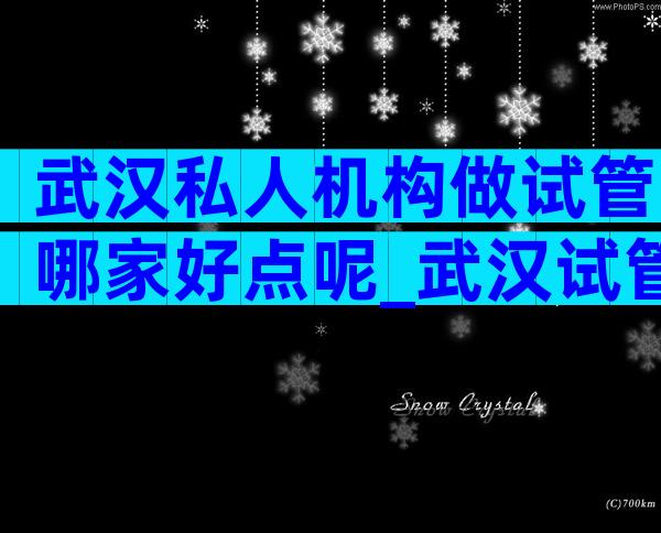 武汉私人机构做试管哪家好点呢_武汉试管私立医院排行榜