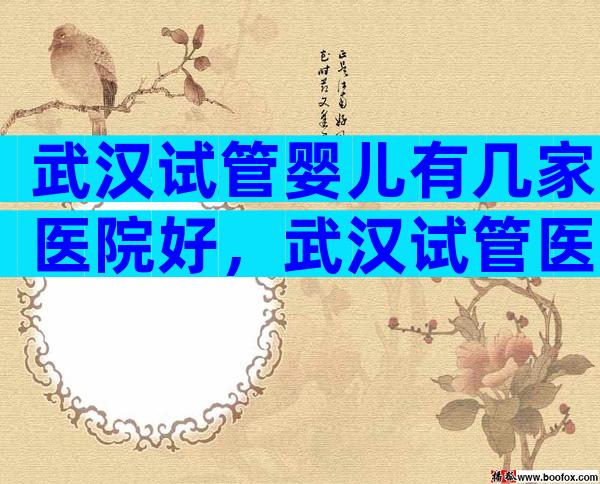 武汉试管婴儿有几家医院好，武汉试管医院哪家好