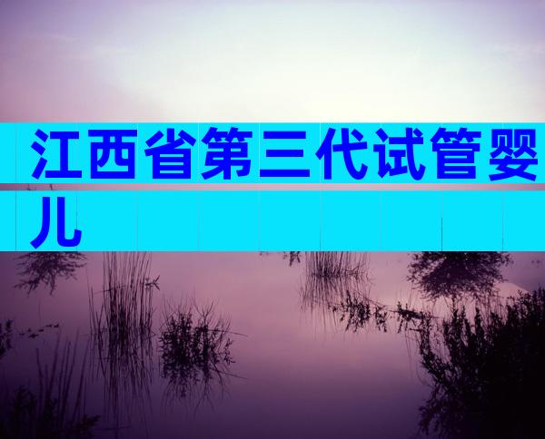江西省第三代试管婴儿