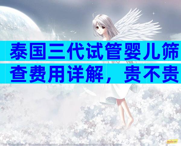 泰国三代试管婴儿筛查费用详解，贵不贵？