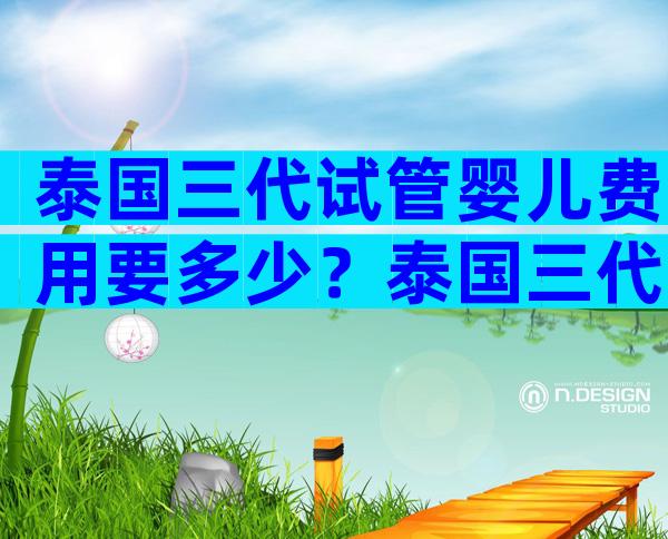泰国三代试管婴儿费用要多少？泰国三代试管婴儿费用组成