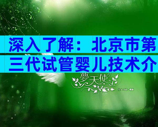 深入了解：北京市第三代试管婴儿技术介绍