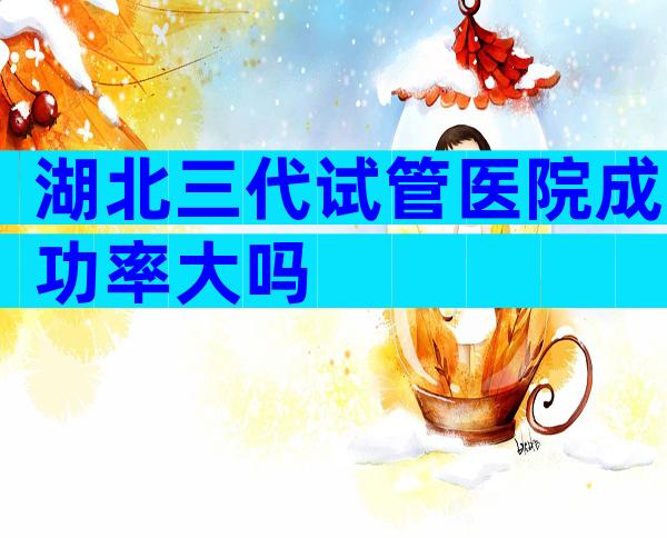 湖北三代试管医院成功率大吗