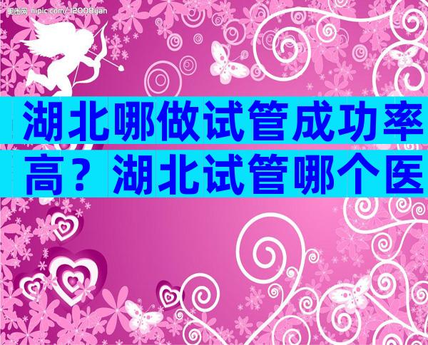 湖北哪做试管成功率高？湖北试管哪个医院好？
