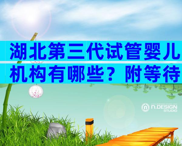 湖北第三代试管婴儿机构有哪些？附等待时间介绍
