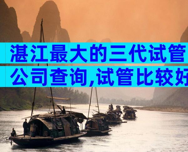 湛江最大的三代试管公司查询,试管比较好医院推荐