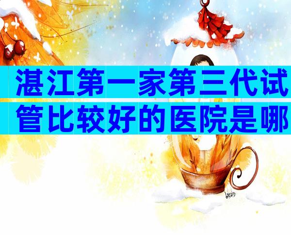 湛江第一家第三代试管比较好的医院是哪家？