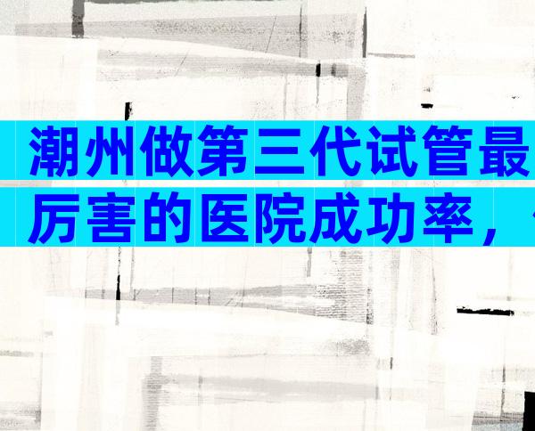潮州做第三代试管最厉害的医院成功率，做试管请收藏