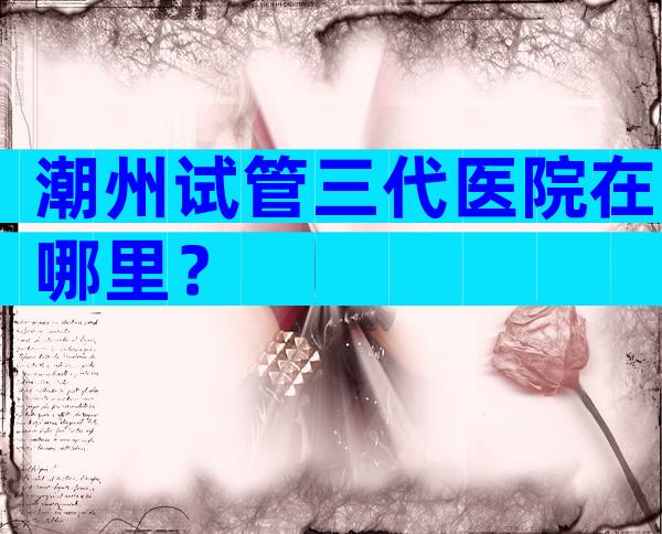 潮州试管三代医院在哪里？