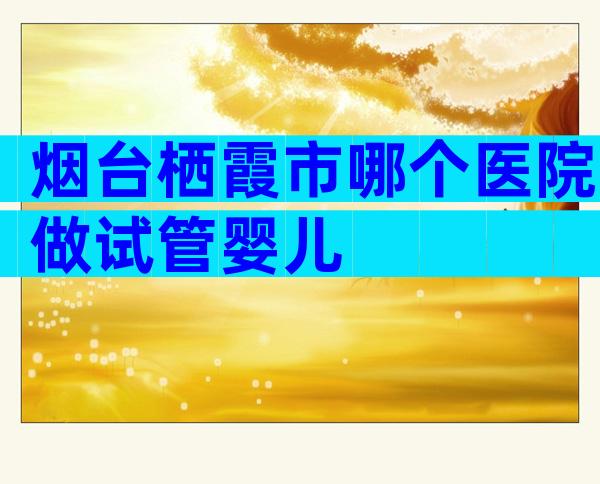 烟台栖霞市哪个医院做试管婴儿