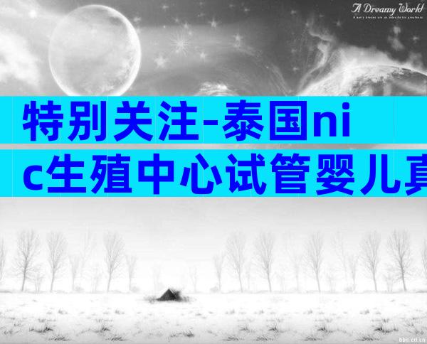 特别关注-泰国nic生殖中心试管婴儿真实成功率如何？