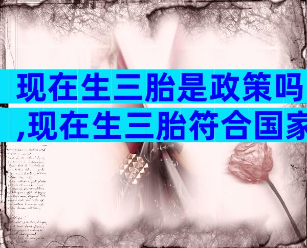现在生三胎是政策吗,现在生三胎符合国家政策吗