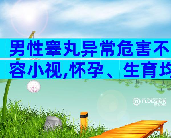 男性睾丸异常危害不容小视,怀孕、生育均受影响