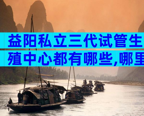 益阳私立三代试管生殖中心都有哪些,哪里好一看便知