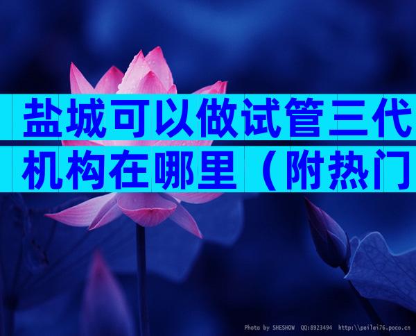 盐城可以做试管三代机构在哪里（附热门医院导航）