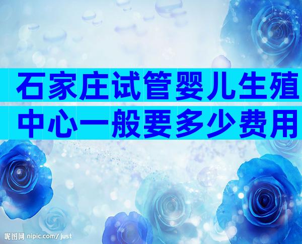 石家庄试管婴儿生殖中心一般要多少费用