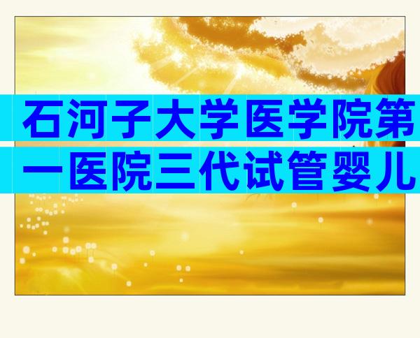 石河子大学医学院第一医院三代试管婴儿需要多少钱