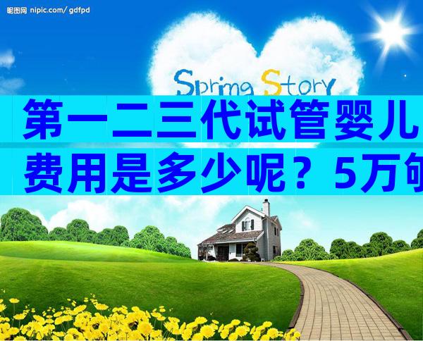 第一二三代试管婴儿费用是多少呢？5万够吗？
