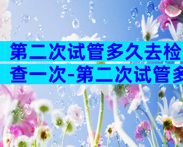 第二次试管多久去检查一次-第二次试管多久去检查一次比较好