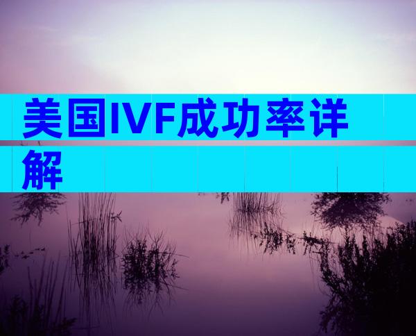 美国IVF成功率详解