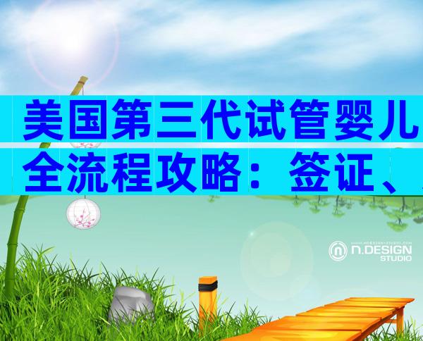美国第三代试管婴儿全流程攻略：签证、选院、体外受精到胚胎移植一步到位