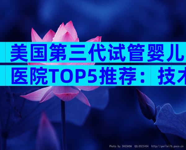 美国第三代试管婴儿医院TOP5推荐：技术优势与就诊全攻略